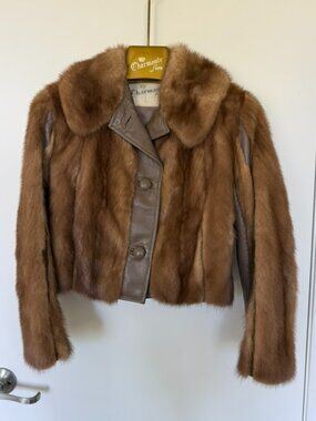 Vintage Charmante Furs Mink and Leather Jacket - Impeccable Condition